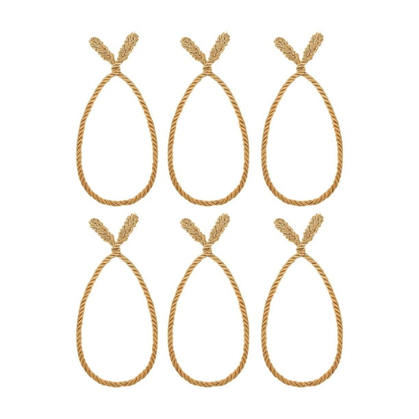 Juego de 6 cintas reutilizables y fáciles de moldear para guirnaldas navideñas, ideales para empaques y decoraciones flexibles, perfectas para calceti Oro
