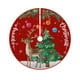 thumbnail image 2 of CaiYueKe Christmas Tree Skirt 35.4 Inch Red Snowman Pattern Festive Xmas Mat, Merry Christmas Print Holiday Party Home Decor for Tree Base Cover, Christmas Decoration for Family Gatherings, 2 of 7