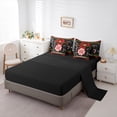 thumbnail image 5 of Homewish Boys Girls Candy Cane Bedding Comforter Set 7pcs,Geometric Plaid Grid Queen Bedding Sets Super Cozy,Merry Christmas Queen Sheet Sets,Super Cozy Room Decor,Reversible, 5 of 8