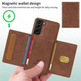 thumbnail image 3 of For Samsung Galaxy S21+ 5G Magnetic Case BETOPNICE Leather Phone Cover Kickstand with Detachable Car, 3 of 5