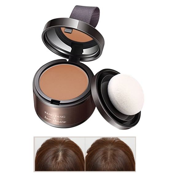 Hairline Powder Root Touch-Up - Instant Hair Root Dye Shadow Cover Gray Hair, Thin Hair, Hairline Modifier, Quick Color Fix, Easy Application, Professional Hair Color, Christmas, Thanksgiving