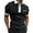 White 1, variant on JTieacloth Button Collar Shirts Men's Spring And Summer Fashion Loose Lapel Lace Up 3D Digital Solid Color Short Sleeved Top T Shirt Shirt Top Black L