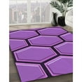 thumbnail image 2 of Ahgly Company Indoor Rectangle Patterned Heliotrope Purple Area Rugs, 2' x 5', 2 of 6