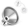 thumbnail image 2 of Stainless Steel Kitchen Funnel with Stainless Steel Strainer Filter and 13cm 200 Mesh Food Filter Strainer for Transferring Liqui, 2 of 9