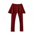 thumbnail image 3 of Gyratedream Girls Leggings with Skirt Warm Kids Leggings Tutu Pants Footless Stretchy Tights 3-11 Years, 3 of 6