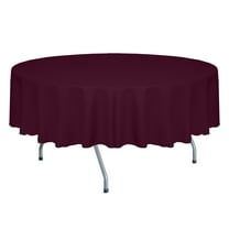 Ultimate Textile (10 Pack) Faux Burlap - Havana 58-Inch Round Tablecloth - Basket Weave, Burgundy Red