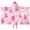 Pink Christmas Tree, variant on Red and Black Christmas Love Pattern Hooded Bath Towel，50"x30" for Ages 3 To 12 Kids, Quick Dry Lightweight Soft Microfiber Hood Beach Towel Cover Up for Kids