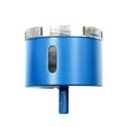 thumbnail image 1 of BE-TOOL Diamond Drill Bits Hole Saw Carbide Slotted Edges for Tile Glass Marble Granite Stone Blue, 1 of 8