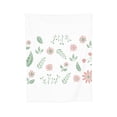 thumbnail image 1 of Flower Leaves Throw Blanket, Super Soft Anti-Pilling Flannel Bed Blankets, 60"x50", 1 of 8