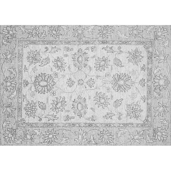Ahgly Company Indoor Rectangle Oriental Gray Traditional Area Rugs, 7' x 9'