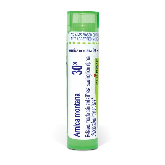 Boiron Arnica Montana 30X, Homeopathic Medicine for Muscle Pain, Stiffness, Swelling From Injuries, Bruises, 80 Pellets