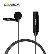 Clear Sound Recording with COMICA CVM V02O XLR Lavalier Microphone 48V Phantom , Omnidirectional Pattern
