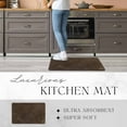 thumbnail image 4 of Luxurious Speckled Chocolate and Caramel Kitchen Mat - Ultra Absorbent, Super Soft Comfort - Anti-Slip Backing, Machine Washable - Perfect for Kitchens, Entryways, Laundry Rooms... 20x32 Inches, 4 of 6