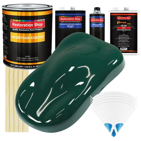 Woodland Green Gallon URETHANE BASECOAT CLEARCOAT Car Auto Paint FAST Kit