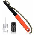 thumbnail image 1 of Kit de herramientas para cadena de bicicleta con látigo de cadena, llave extractora de piñón de anillo de bloqueo de casete de bicicleta adecuada para Campagnolo Shimano SRAM 8, 9, 10 y, 1 of 5