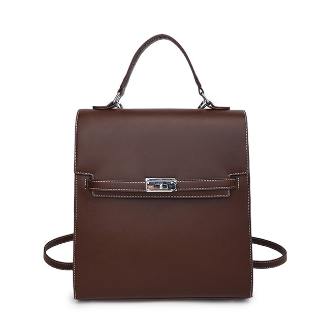 Daypack Bolso Mochila Monedero Mujer Con Correa Ajustable Cuero PU