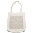 thumbnail image 1 of Floral Tote Bag, Meadow Scenery of Simplistic Flowers and Leaves in Pastel Basic Tones, Cloth Linen Reusable Bag for Shopping Books Beach and More, 16.5" X 14", Cream, by Ambesonne, 1 of 2