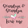 thumbnail image 3 of Inktastic Grandma and Grandpa Love Me Heart Grandchild Baby Burp Cloth, 3 of 3