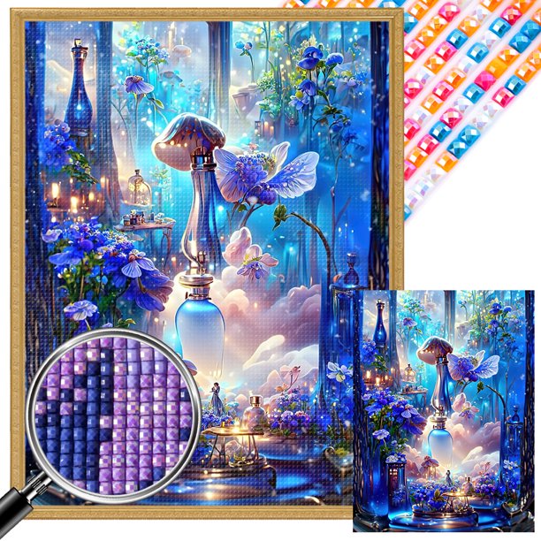 Kit 5D DIY Cuentas Cuadradas Completas Taladro AB Parcial País Los Sueños 35x45cm