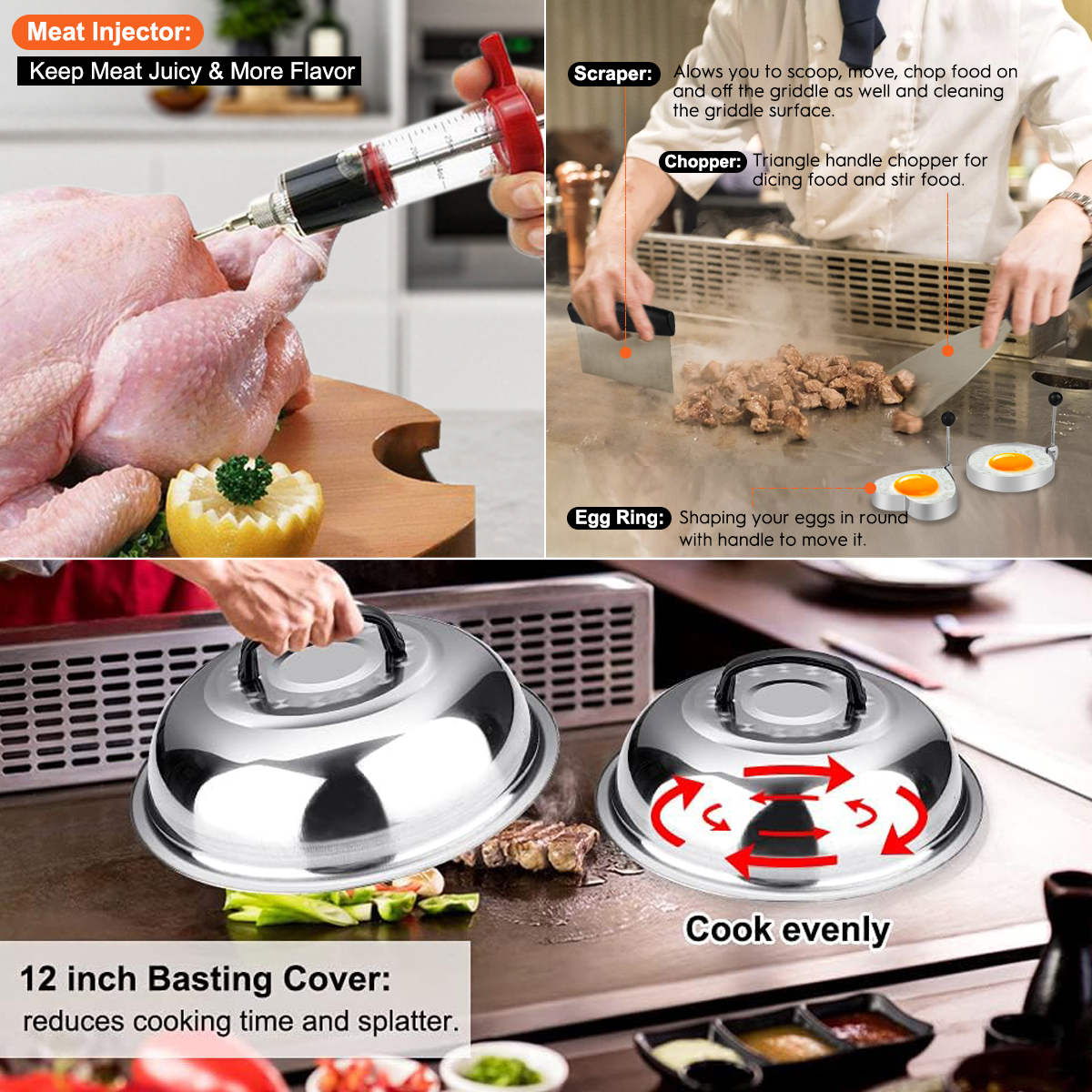 Mibote 36-Piece Griddle Accessories Set photo 2
