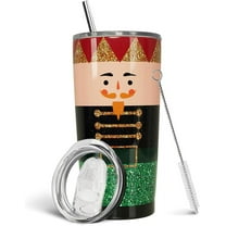 Christmas Insulated Tumbler with Lids and Straws Merry Christmas Stainless Steel Cup for New Year Holiday Xmas Christmas Funny Travel Mug Gifts 20 OZ