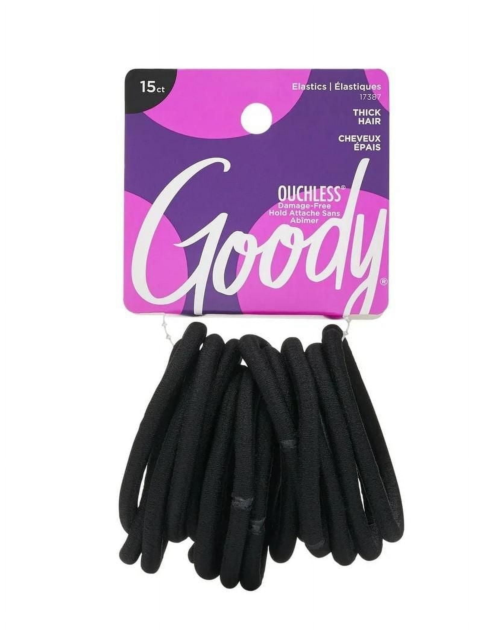 Goody Ouchless damage-free super stretch - Black Elastics - 15Ct