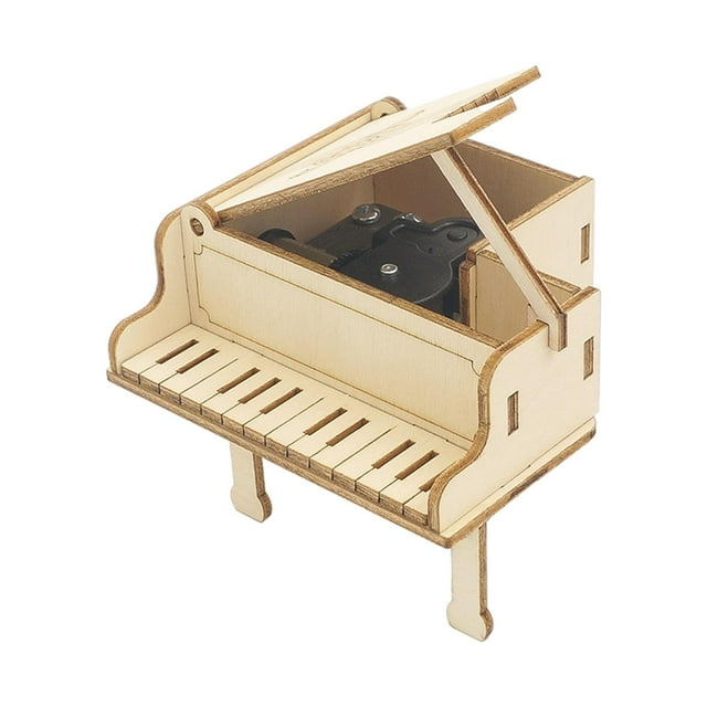 DIY de modelo música Rompecabezas 3D Educativo Mecánico Rompecabezas Juguetes Manualidades para adultos Aprendizaje Gloria modelos de piano de música