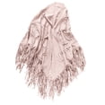 thumbnail image 4 of Chal de invierno para mujer, color liso, de gamuza, con flecos, bufanda chal para mujer, 4 of 7