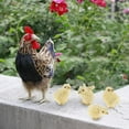thumbnail image 4 of kusrkot Hen Model Decoration, with 4 Chick Figure Ornament for Yard Decor Farm Home Shop, 4 of 8