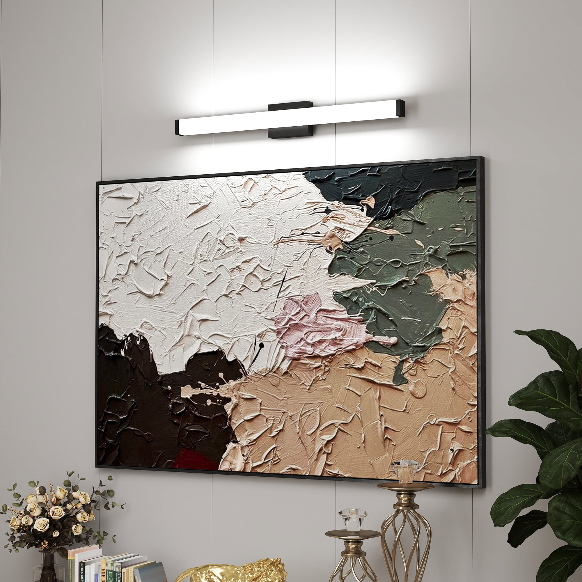 Jopath 33" LED Wall Sconce, Dimmable Bathroom Light Fixtures Over Mirror Vanity Lighting Fixtures for Bathroom, Bedroom, or Hallway Black