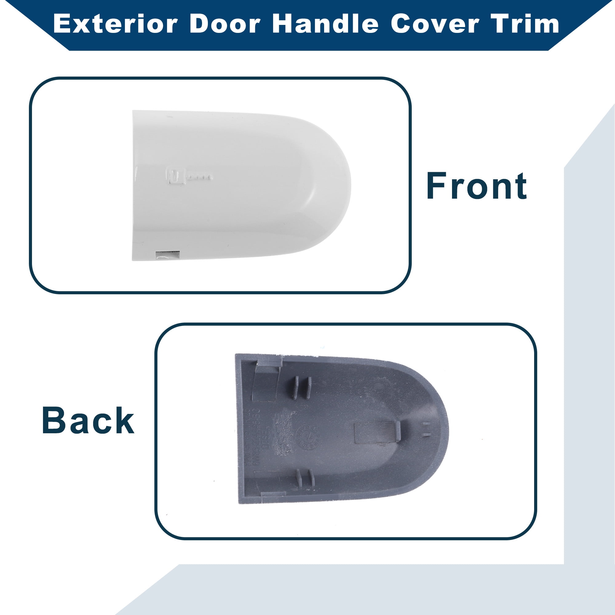 Unique Bargains Front Left Exterior Door Handle Cover for Jaguar XK 2007-2015&XF 2009-2015
