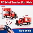 thumbnail image 3 of Force1 RC Mini Firefighter Truck Play Vehicle Spray and Lift Police and Fire Ages 6+, 3 of 7