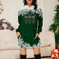 thumbnail image 1 of WILLBEST Vestidos Sudadera Larga Con Estampado Navideño Para Mujer, Top Informal Y Cómodo Para Las Fiestas, 2025 Elegante Y Acogedor Para La Temporada De Invierno, 1 of 3