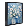 thumbnail image 3 of Stupell Industries Modern White Blooms with Paint Drip Black Floating Frame Canvas Art, 18 x 18, by Irena Orlov, 3 of 8