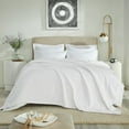 thumbnail image 2 of Better Trends All Season King Size Blanket 100% Cotton Waffle Weave Blanket for Couch Lightweight & Breathable, Soft Blanket (108"x 90") White Janiya Collection, 2 of 4