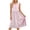 Pink, variant on Zpanxa Sleeveless Round Neck Printed Dress Casual Shift Dress with Pockets and Scattered Floral
