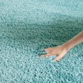 thumbnail image 4 of SAFAVIEH Reno Deacon Solid Polyester Shag Area Rug, Turquoise, 8' x 10', 4 of 8