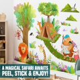thumbnail image 4 of Adhesivos de pared DEKOSH Safari Animals Jungle Adventure, 4 of 7