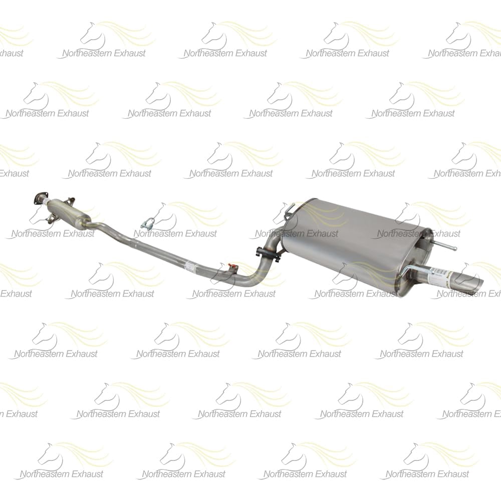 Northeastern Exhaust | Stainless Steel Exhaust Resonator & Muffler Kit Fits Toyota Camry 2002–2006 3.0L | Free Gaskets, Hangers, Clamp & Bolt Kit Included | Direct-Fit Replacement