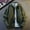 004Army Green, variant on Mens Casual Lightweight Button Up Shirt Jacket Lapel Casual Windproof Work Coat WindBreaker Outdoor Windproof Jackets