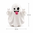 thumbnail image 3 of Halloween Desk Decor, Halloween Ghost Decor, Cute Halloween Decor, 7X7 Inch Mini Ghost Figurine, Adorable Raised Arm Ghost Statue for Indoor Home Office Party Decor, 3 of 4