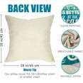thumbnail image 2 of Summer Sea Horse Starfish Decorative Throw Pillow Covers 18x18 Set of 4, Life is Better at The Beach Coastal Blue Porch Outdoor Pillowcase, Nautical Farmhouse Rustic Cushion Case Home Decor, 2 of 6
