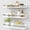 White and Grey, variant on Forbena Gold Floating Shelves for Wall Decor Set of 3, Bathroom Shelves Over Toilet, Modern Display Wall Shelf with Guard Rail for Living Room Bedroom Organizers and Storage - White and Gold