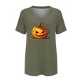 thumbnail image 4 of Bovemsi Cute Summer Tops Loose‑Fit V‑Neck Graphic Short‑Sleeve Prints Fashion Outfits Clothes L, 4 of 4