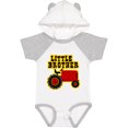 thumbnail image 3 of Inktastic Red Tractor Little Brother Boys Baby Bodysuit, 3 of 5