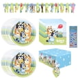 thumbnail image 1 of Paquete de artículos de fiesta Unique Bluey Birthday para 16, 1 of 9