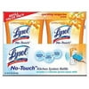 Lysol No Touch Kitchen Soap System Refills, Tangerine Scent, 8.5 oz. (Pack of 2)