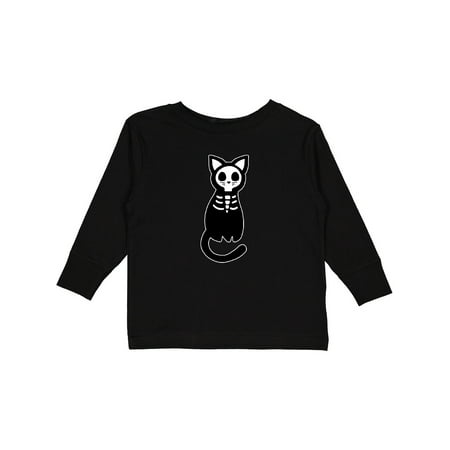 

Inktastic Skeleton Cat Gift Toddler Boy or Toddler Girl Long Sleeve T-Shirt