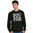 thumbnail image 3 of Best Dad Ever Cool Fathers Day Gift Men's Big & Tall Long Sleeve Graphic Tee Brisco Brands 2X, 3 of 5