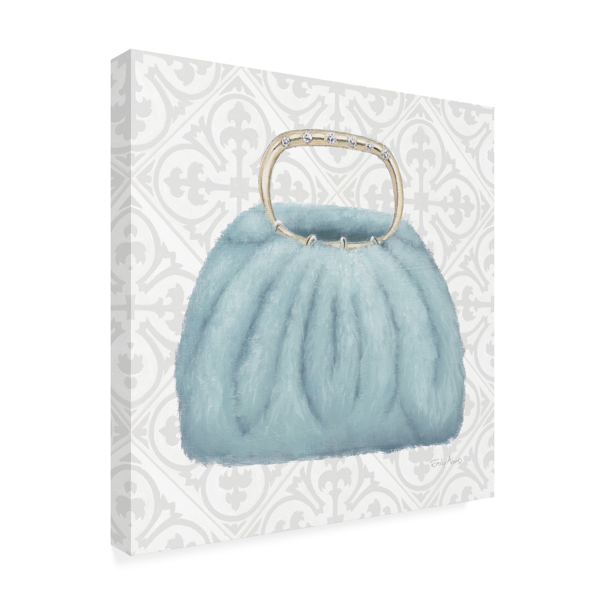 Trademark Fine Art 'Must Have Fashion III Gray White' Canvas Art by Emily Adams